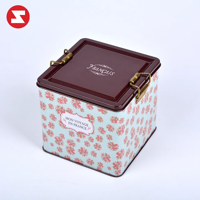 wedding candy wholesale plain printed gift metal tin boxes