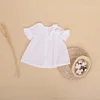 international fashions summer dresses simple style toddler girl dresses with button