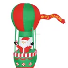 210cm/7ft inflatable santa claus on air balloon Christmas inflatable decoration