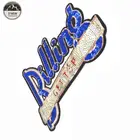 Custom Sequin Embroidered Patch ,Bule Color Letter Sequin Patch#11016