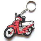 Custom Bus Car Taxi Vehicle Cartoon Shaped Soft Pvc Keychain For Souvenir Gift