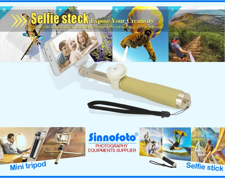 wireless mobile phone selfie stick for IOS monopod
