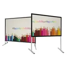 72 - 300 inch best price projector screen portable fast fold projection screen with stand