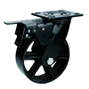 Factory direct cast iron castor wheel / black iron industrial wheels