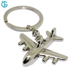 cheap airplane shape metal keychain for promotional gift