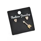 Classic Gold Silver Color Arrow Earrings Women N80538