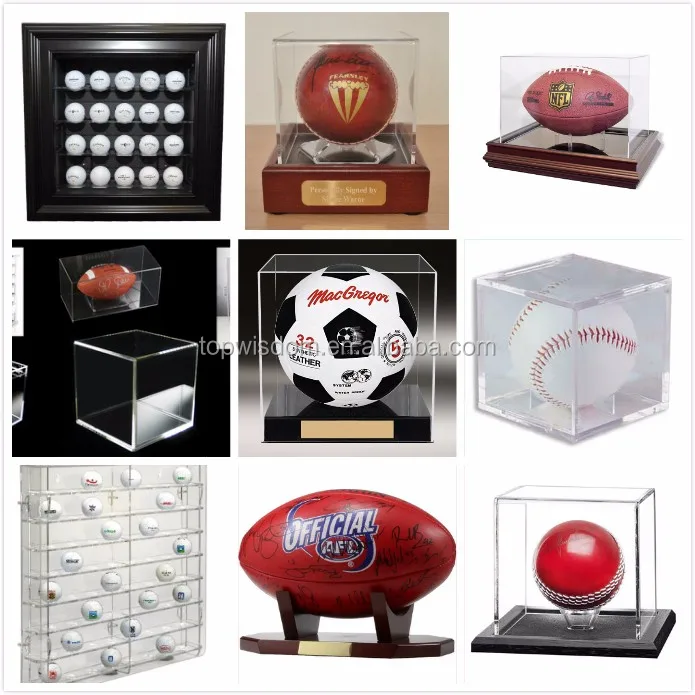 Top level useful clear acrylic 12 baseball case