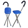 Three legged canes folding stool walking sticks with seats
