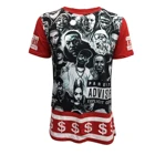 3d embossed printing t shirt extended t-shirt Streetwear wholesale t shirts custom printing