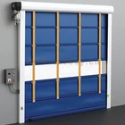 High wind resistance industrial customized orange color fast stacking door