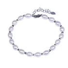 Fashion Sexy Charm Silver Plated Clasp Pearl Jewelry Bracelet
