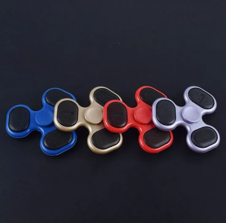 Fidget Bluetooth Spinner speaker with LED light & TF card Player Wireless Music Fingertips Metal Gyro Spinning Decompression Toy - ANKUX.COM