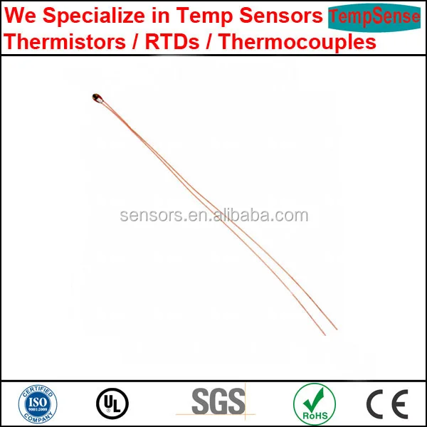 epoxy coated low cost 10k 3435 ntc thermistor