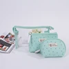 2019 korea style soft pvc clear girl cosmetic bag with a small pouch