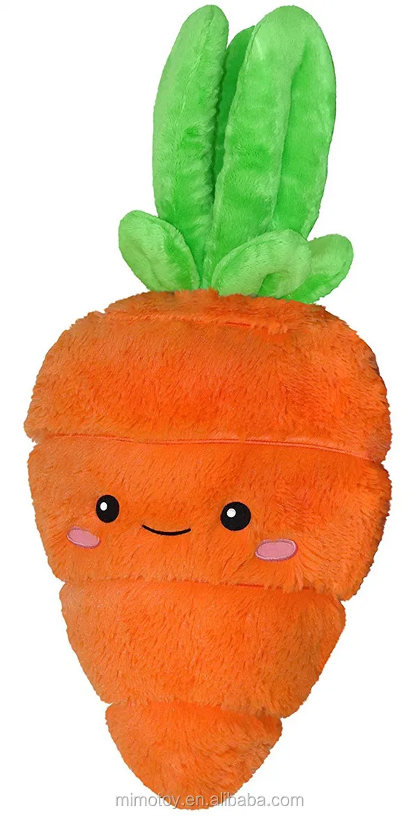 plush carrot dog toy