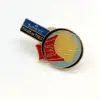 gold plated Mcdonald's logos lapel pin
