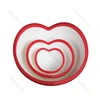 silicone heart shape bowls valentin day gifts J08031