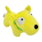 China Manufacturer Bulk Oem Soft Baby yellow Plush Stuffed dog Toy for kids