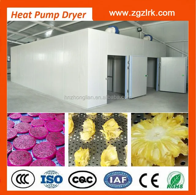 food dehydrator ginger air source heat pump drying house/dryer