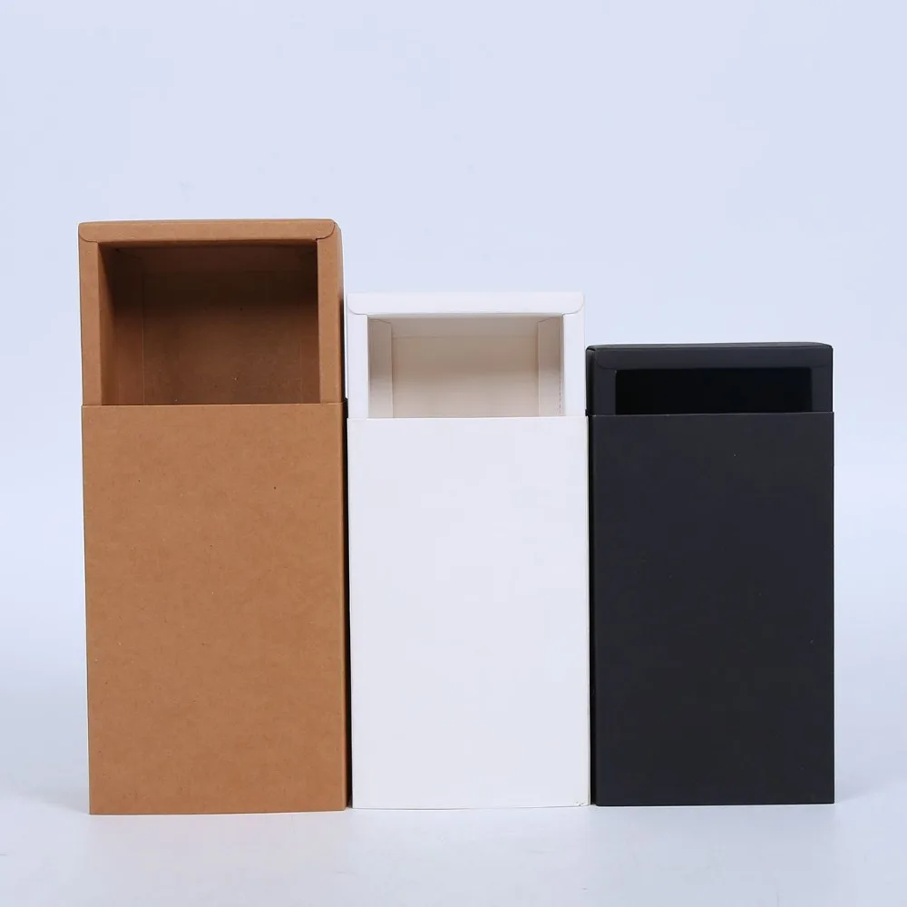 kraft paper wholesale packaging tea gift box with drawer box