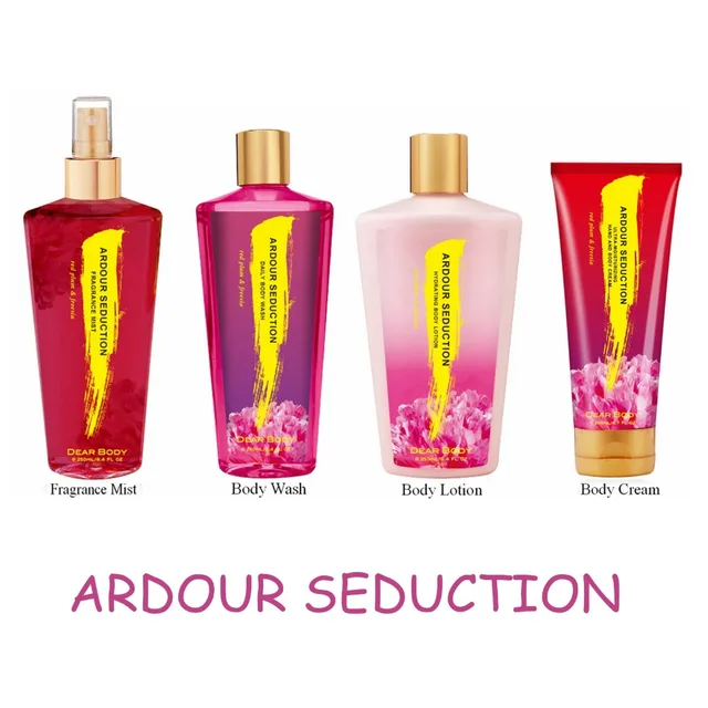 care whitening bath and shower gel/perfume/lotion/cream gift set