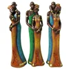 hot sell resin pretty african love couple statue