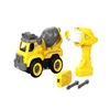 DIY kids assembling truck vehicle remote controlled plastic take apart toys