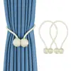 Window Curtain Tiebacks Clips Strong Magnetic Tie Band Home Office Decorative Drapes Weave Holdbacks Holders