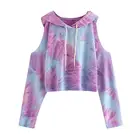 Custom Women Hoodie Long Sleeve Shirt Jumper Pullover Tops Blouse Sweatshirt
