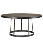 Dining Table Distressed Handmade Industrial Furniture Vintage Rustic Wooden Dining Table / Round Restaurant Table