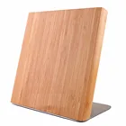 Kitchen wood storage block Natural Bamboo Knife holder with Magnetic