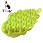 High quality tpr grooming massage dog pet wash brush deshedding