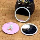 Wholesale Small Makeup Mirror,Cartoon Cute Girl Pocket Mirror For Promotional Gifts
