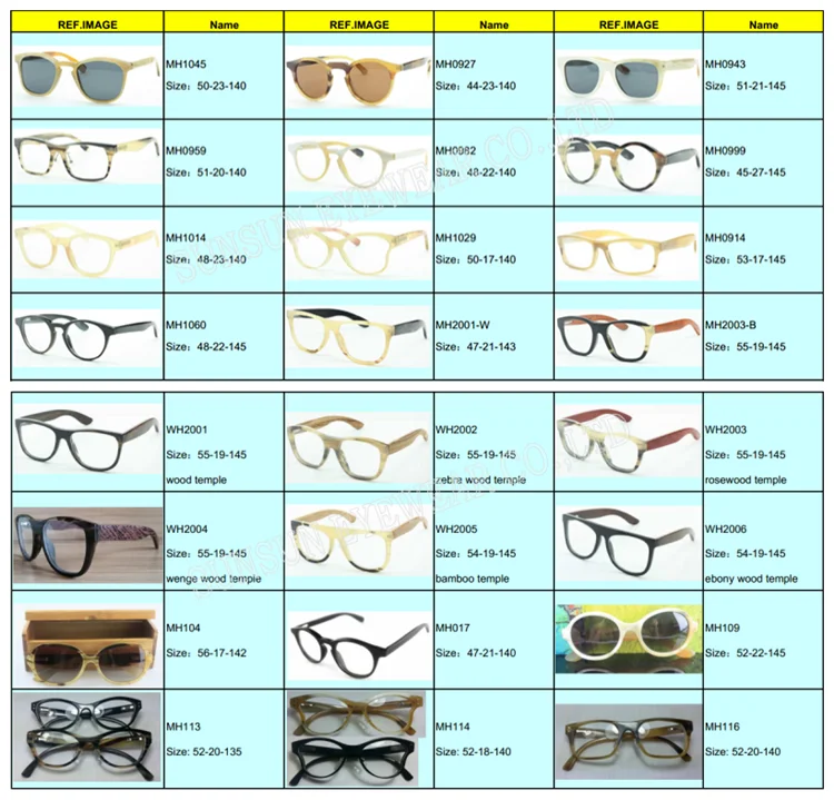 100% Natural Water Buffalo Horn Eyeglasses Frames With ...