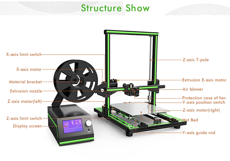Home used 3d printer with online printing software abs model 3d printers 3 d printer