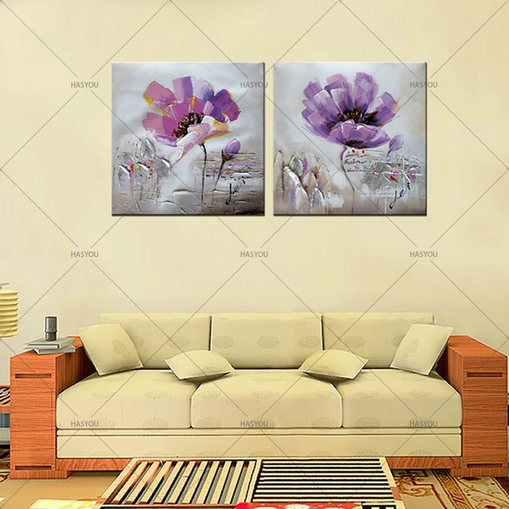 Handmade-Modern-Flower-Modular-Pictures-Wall-Painting-Abstract-Floral-Oil-Painting-On-Canvas-For-Living-Room
