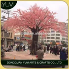 Large hand made artificial peach blossom tree for mall decoration