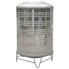 cylindrical stainless steel water tank