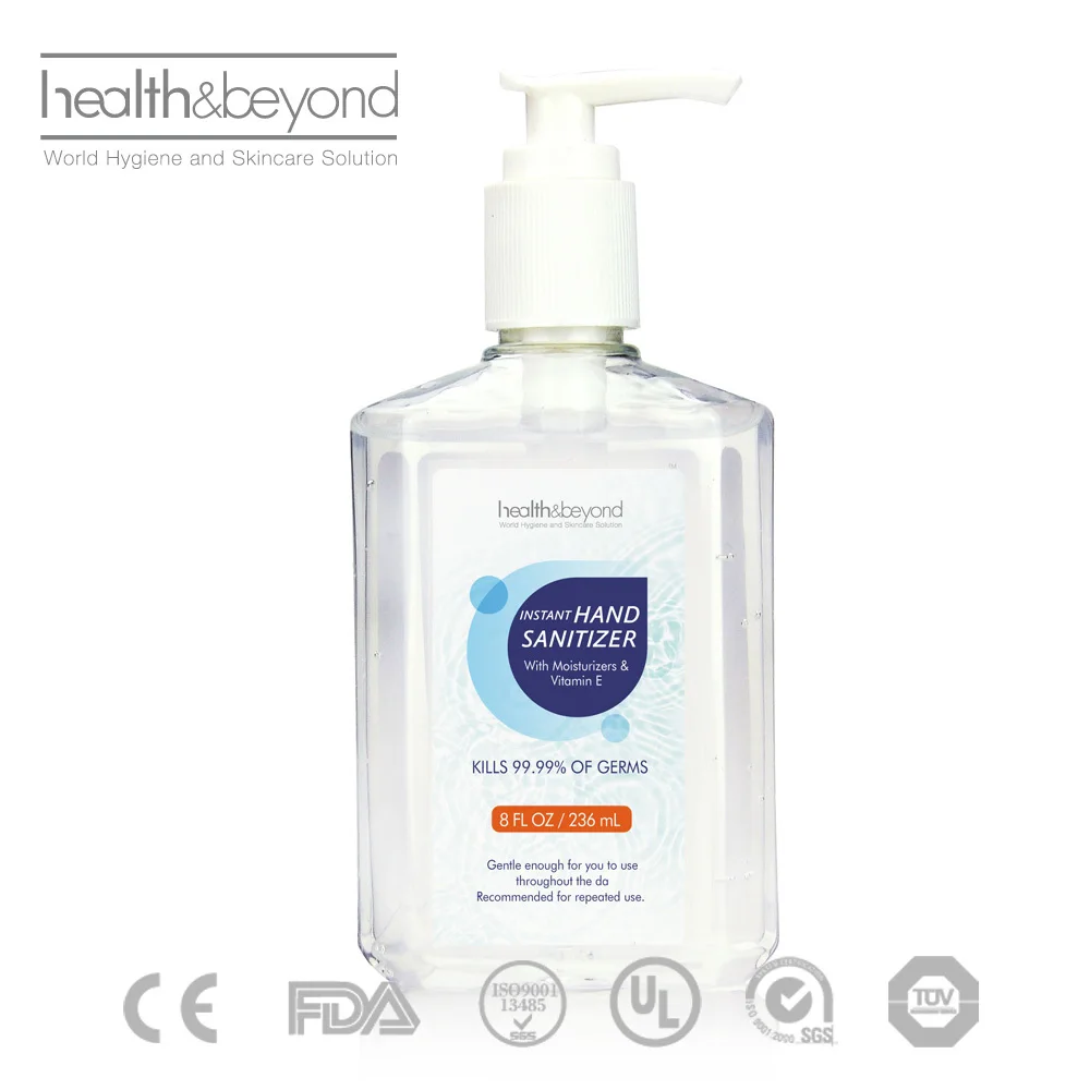 alcohol based waterless instant hand sanitizer gel