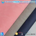 Woven backing yanbuck pu raw material faux leather for making shoes