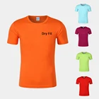 Wholesale 100% Polyester Dry Fit Mesh Plain T Shirt With Custom Logo For Sports