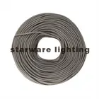 2 Core 3 Core Textile Electrical Cable Braided Twisted Wire Cord/Grey