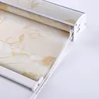 China soft gauze double layer printed fabric zebra blinds