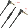 Right Angle 3.5mm TRS to TRRS Patch Cable for Headphone with Mic Control