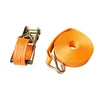 5cm 2T 20ft polyester ratchet tie down strap cargo lashing belt with double J hooks