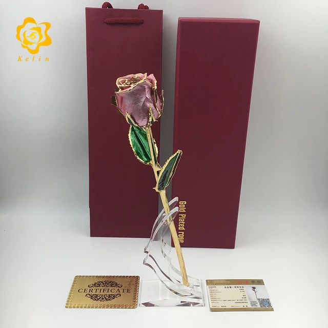 the sweety wedding anniversary gifts 24k gold dipped natural
