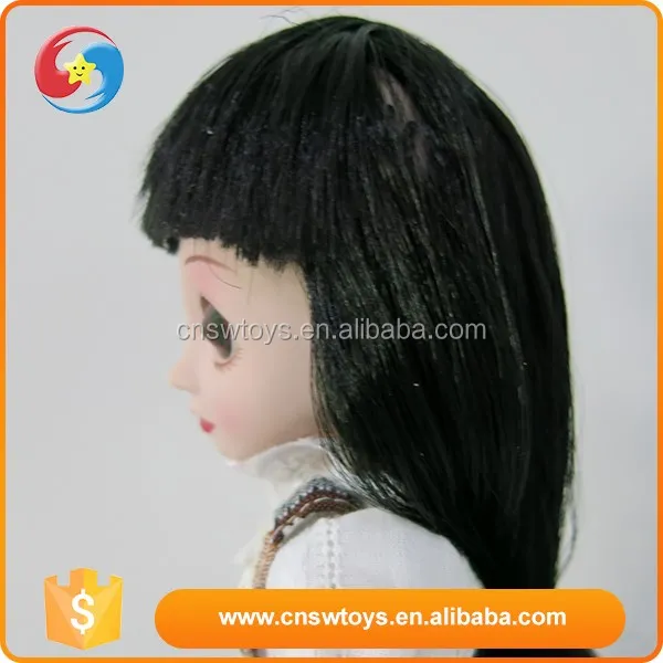 High quality big eyes black hair chinese girl plastic cheap baby dolls