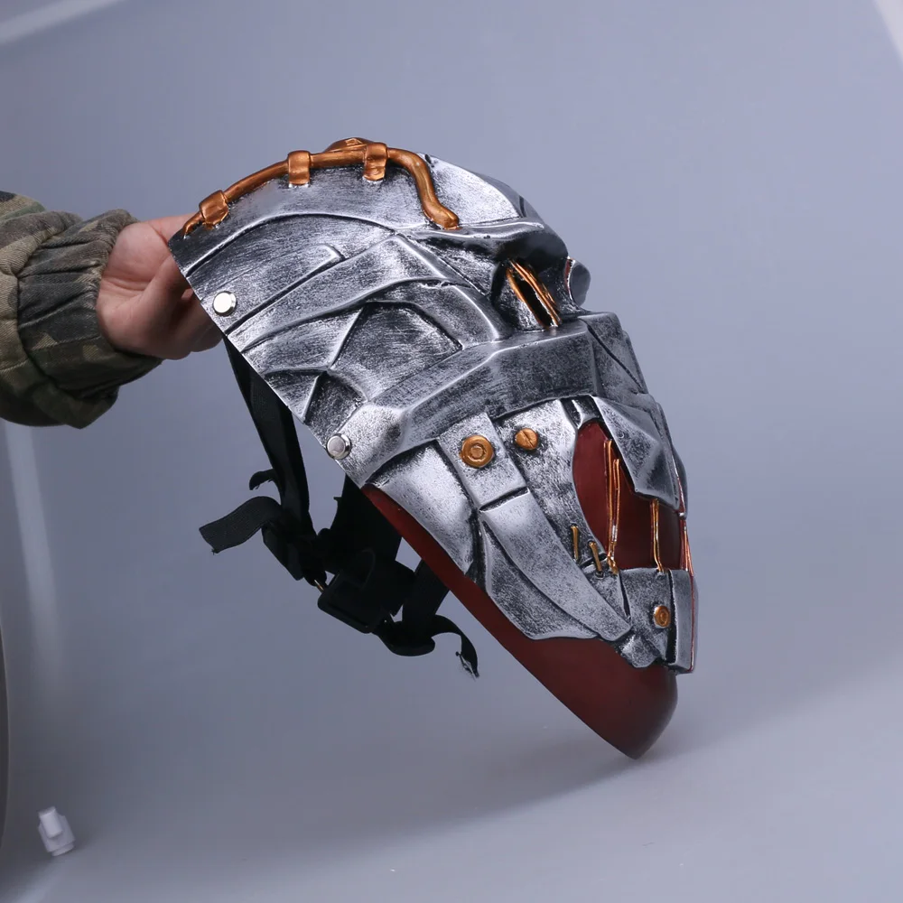 Cos Hot Game Dishonored Helmet Wearable Masks Cosplay Corvo Attano Mask Hard Resin Halloween Party (6)