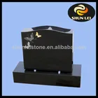 Factory Direct - Black Granite Flat Grave Marker - Headstone - Tombstone