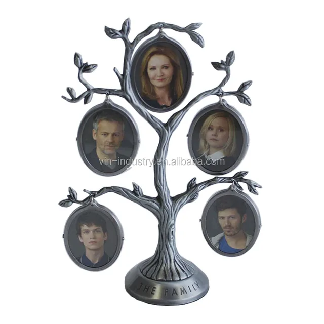 popular peculiar metal family tree photo frames ,economy special